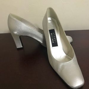 Stuart Weitzman Silver Heels
